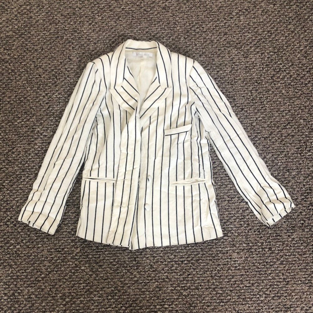 Lovers + Friends Fanning Blazer in Ivory & Black - Picture 4 of 5